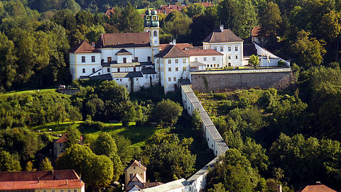 Aerial view of Mariahilf Monastery