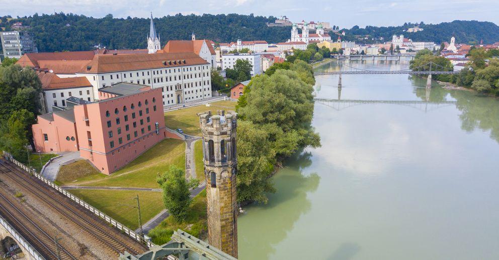 Bird's-eye view of the campus