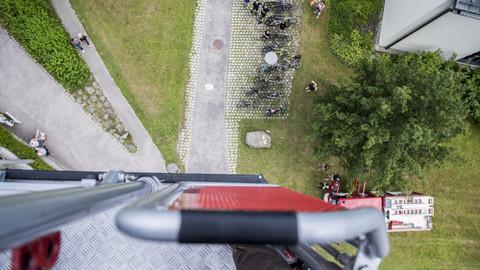 Egg-Drop-Contest in Kooperation mit der Hochschulgruppe der Feuerwehr Passau