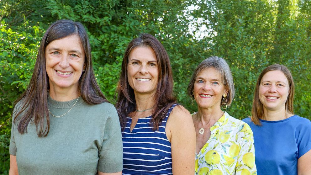 Das Team der Studienberatung: Johanna Schmidt, Tanja Rieger, Dr. Ulrike Bunge, Franziska Beck (v.l.)