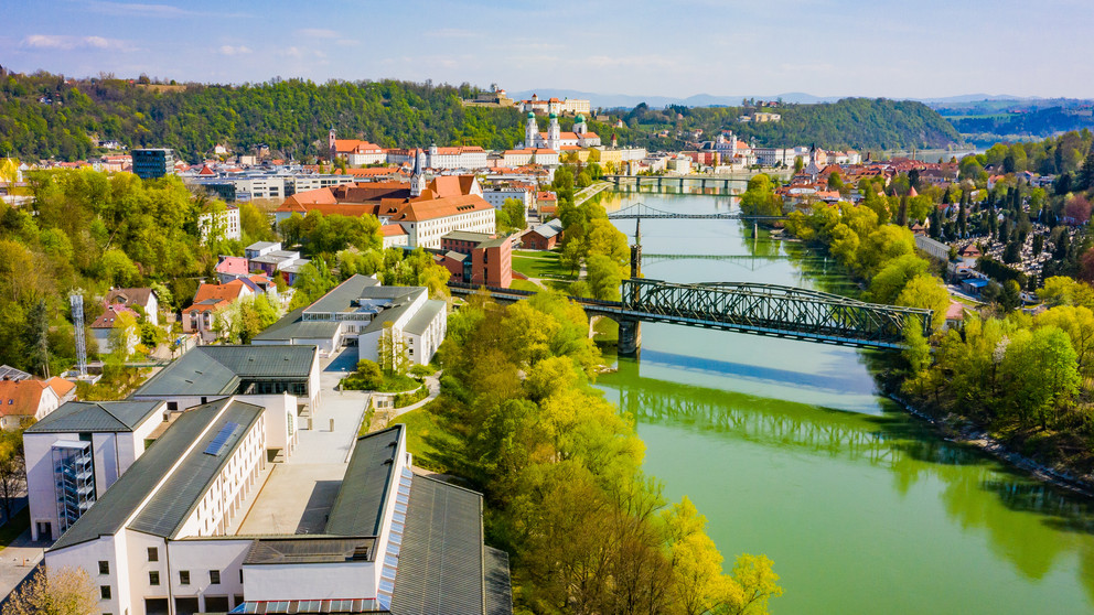 Luftbild der Universität Passau