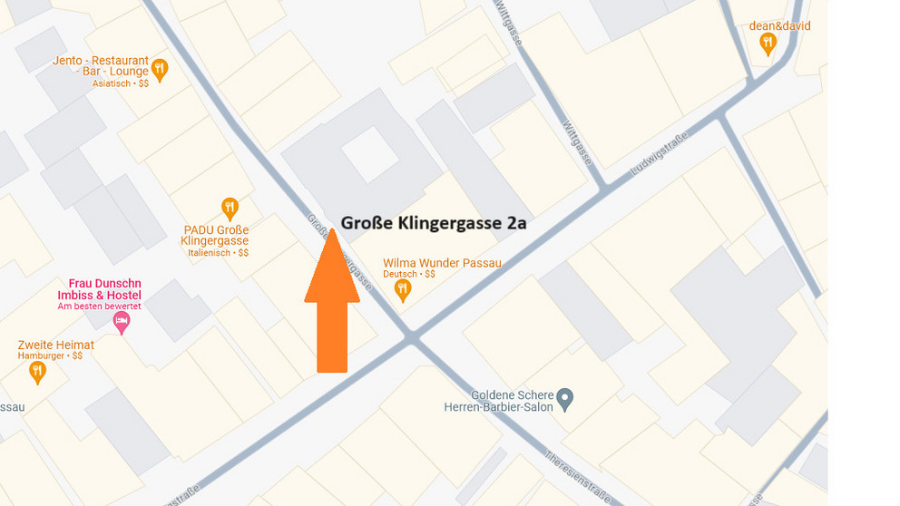 Lageplan Große Klingergasse 2a