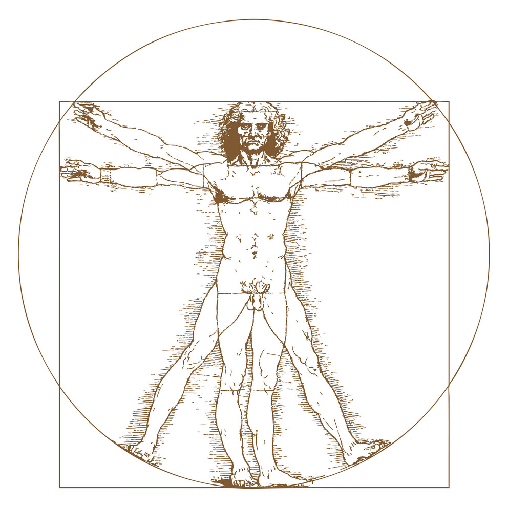 Vitruvianischer Mensch von Leonardo da Vinci