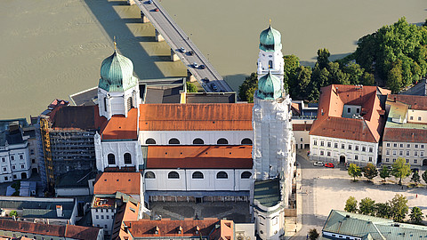 Aerial view of the cathedral