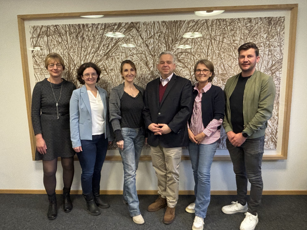 (v. l.) Birgit Schwenger, Dr. Claudia Krell, Diana Grosser, Dr. Achim Dilling, Silvia Lembeck, Josef Köberl; Foto: Universität Passau