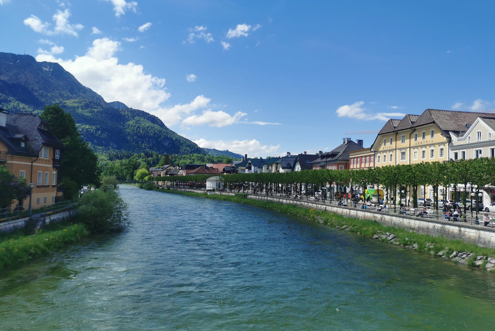 Bad Ischl and the river Traun