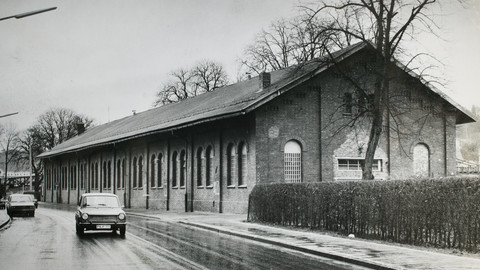 Historisches Bild der Innsteg-Aula