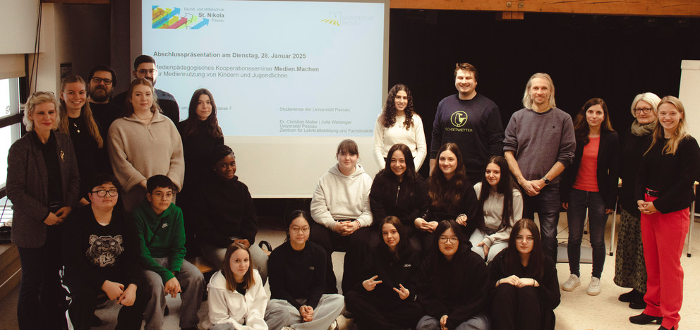 Schule und Universität arbeiten im Projekt „Medien.Machen“ intensiv zusammen. Foto: Universität Passau