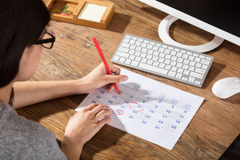 Decorative image of the tile 'Academic calendar'