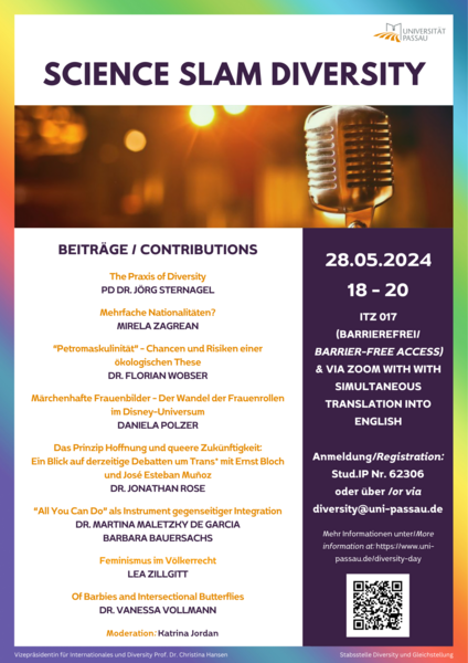 Science Slam Diversity on May 28 Science Slam Diversity on May 28