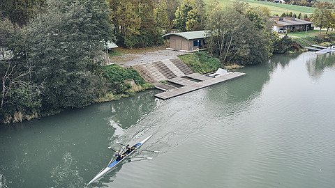 Rowing boat at Inn