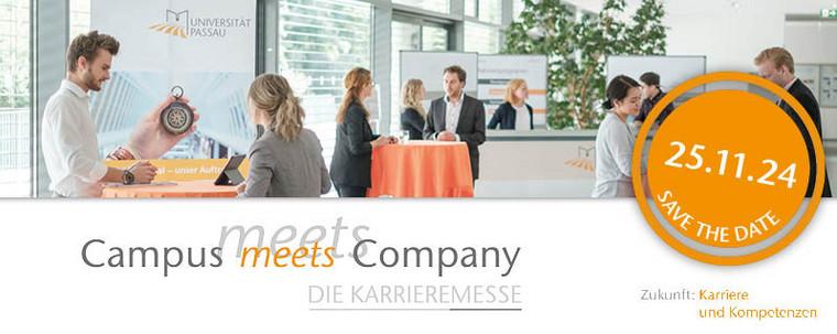 Werbung für die Karrieremesse "Campus meets Company" am 25.11.2024