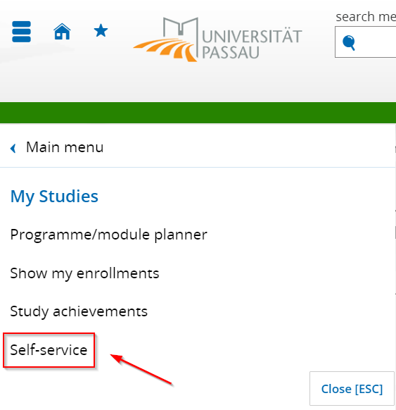 Screenshot self-service