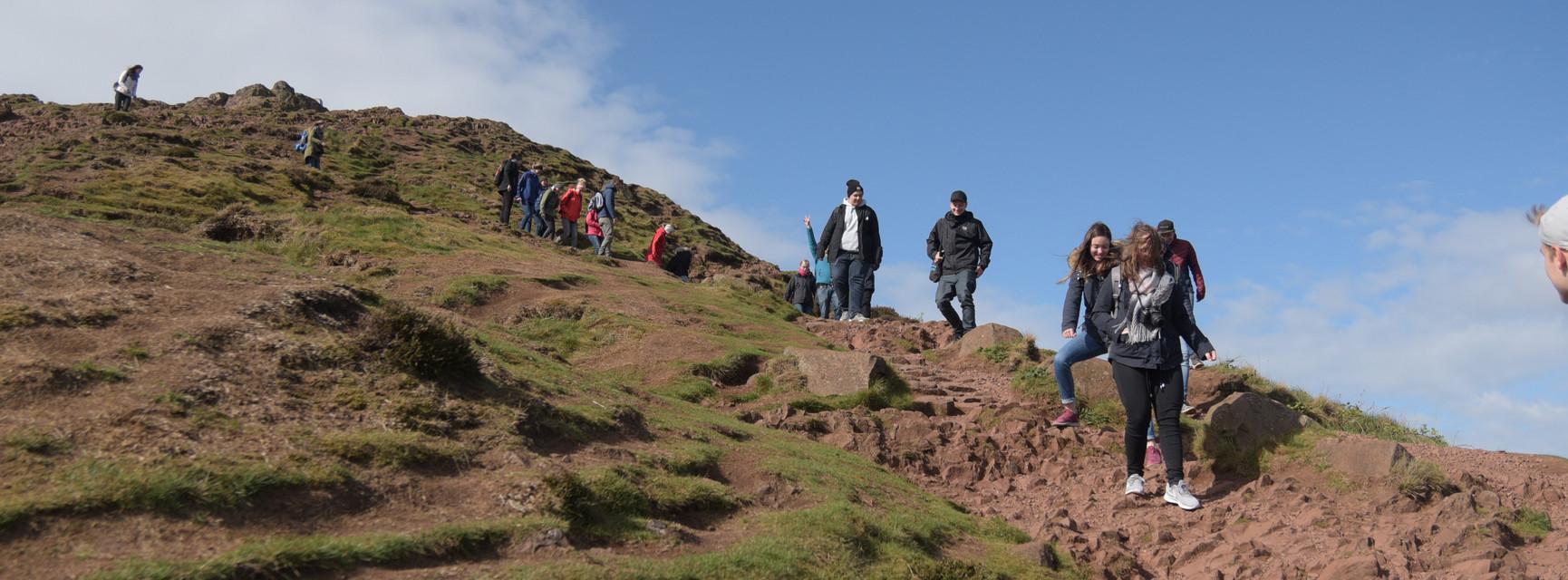 Student auf Exkursion in Edinburgh