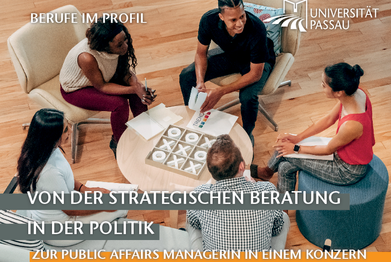 Flyer "Professions in profile" - von der strategischen Beratung in der Politik