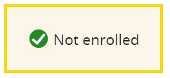 Screenshot "not enrolled"